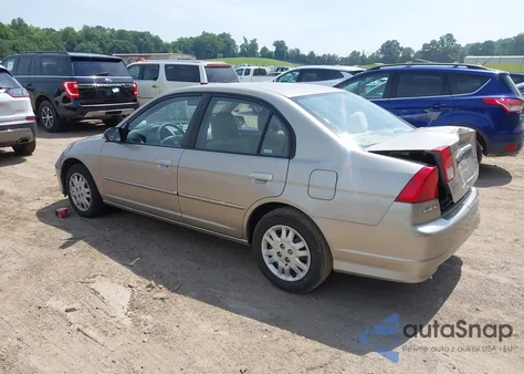 2005 Honda Civic Lx из США, поврежденный, VIN 2HGES16595H517486